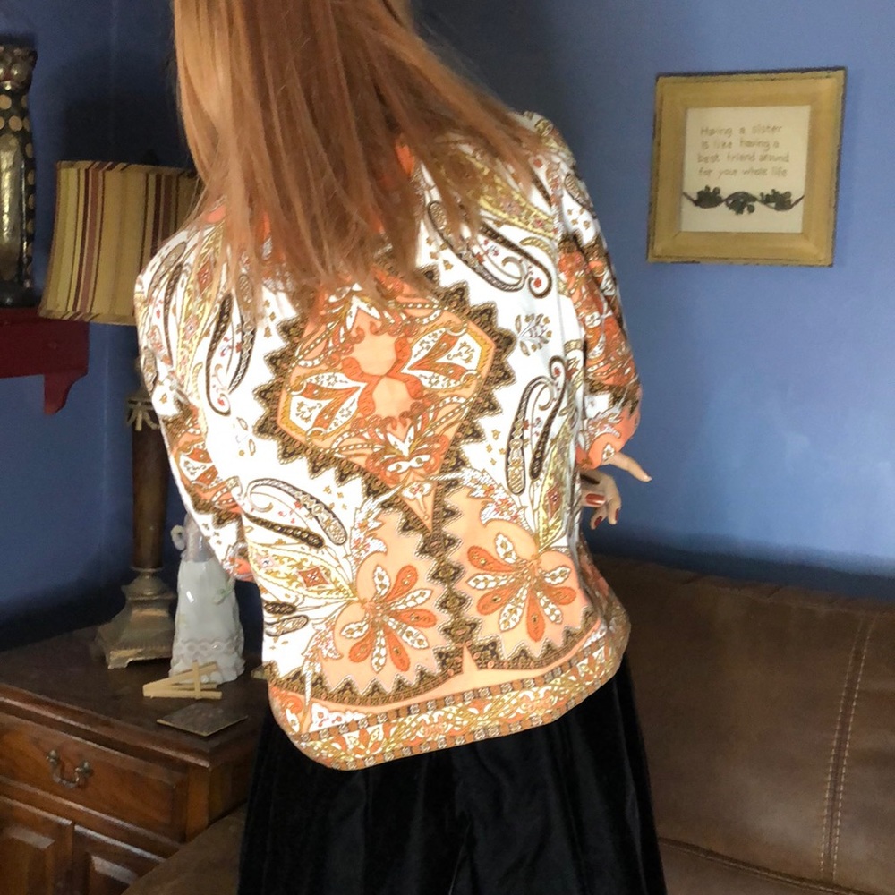Talbots multi colored blazer - Picture 2 of 7